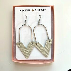 Nickel & Suede Earrings